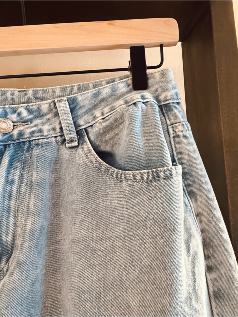 Girlhoodcore Coquette Light Wash Wide Leg Women’s Denim Jeans Size 30 - Picture 4 of 8